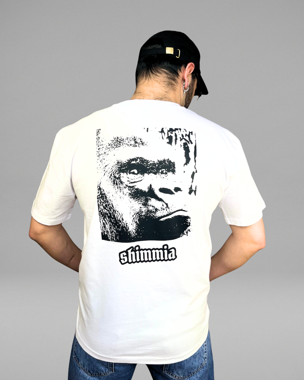 gorilla backprint premium tee