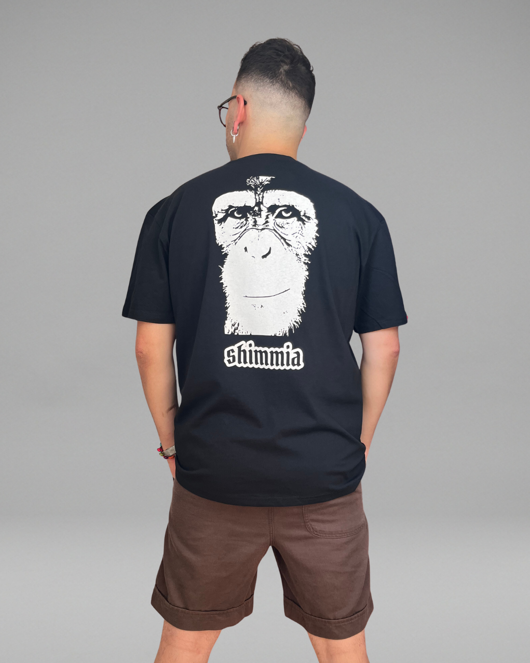chimpanzee backprint premium tee