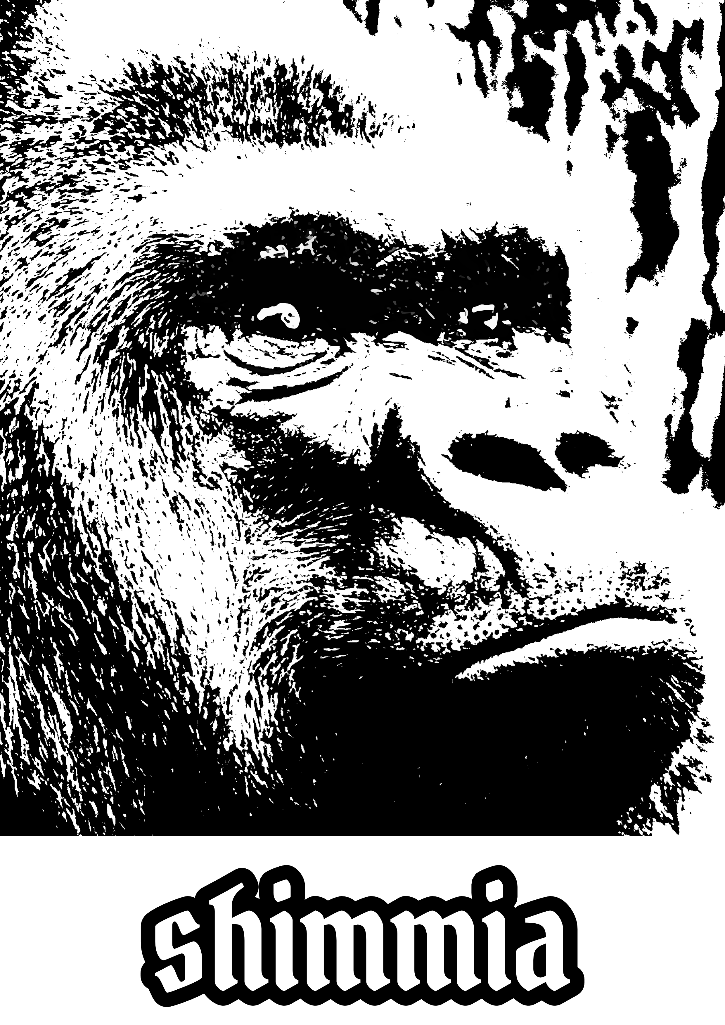 gorilla backprint premium tee
